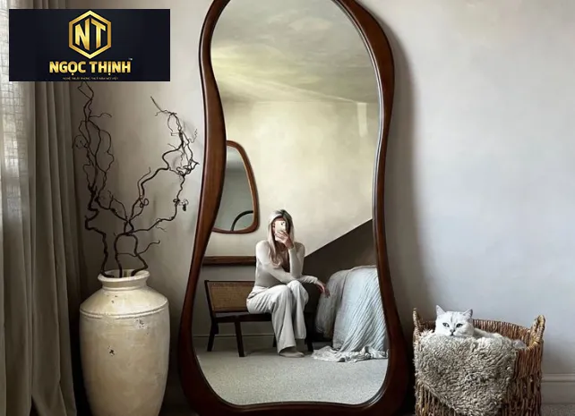 GƯƠNG GỖ TOÀN THÂN TRANG TRÍ GIÁ TỐT LONG THÀNH - GTT10